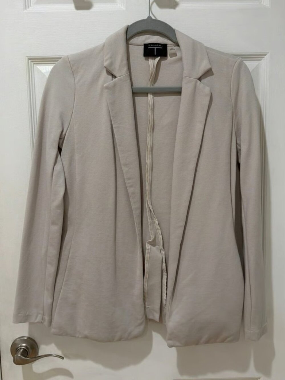 Women's Tahari Open Front Belted Blazer
